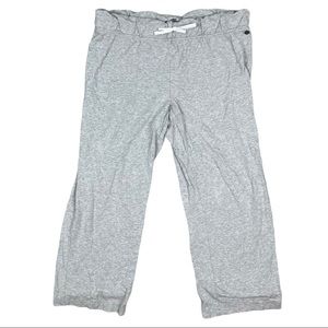 Calia gray drawstring cropped sweatpants